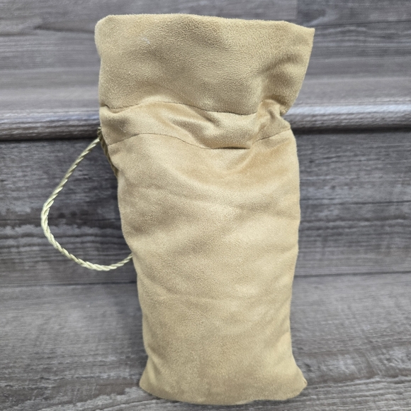 Crown Royale 6 suede bags with gold draw string and logo - Picture 3 of 7